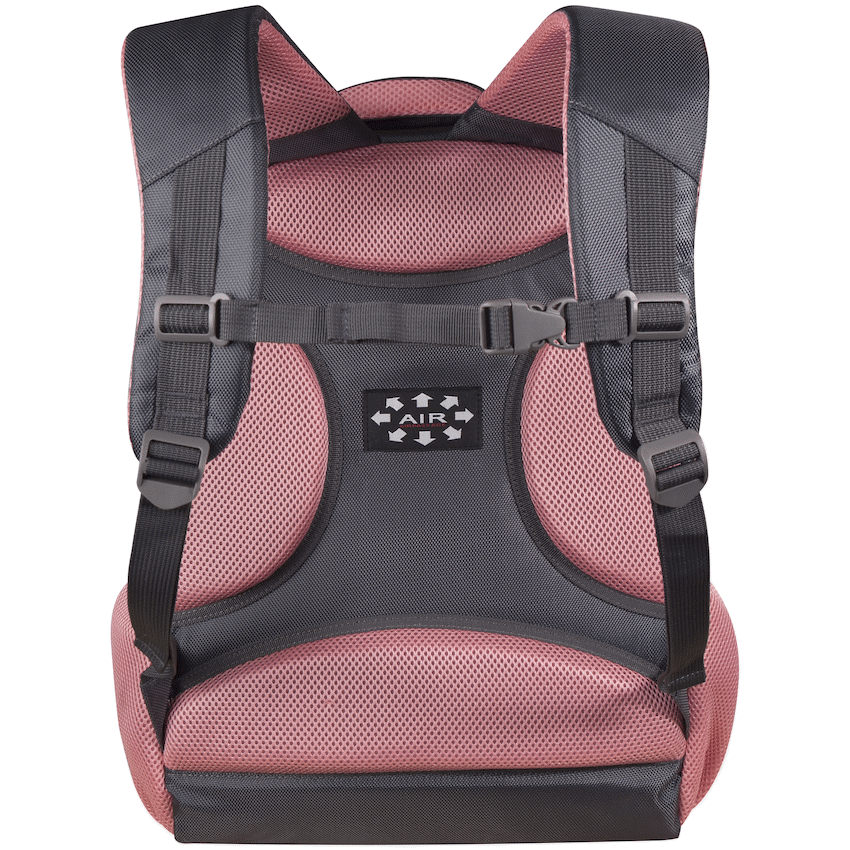 Volkano Orthopaedic Backpack 27L - Dark Grey/Pink - image 4
