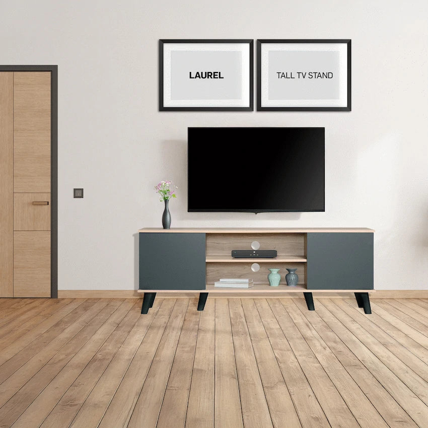 Everfurn Laurel TV Stand 1600w, Two Cupboards - image 4