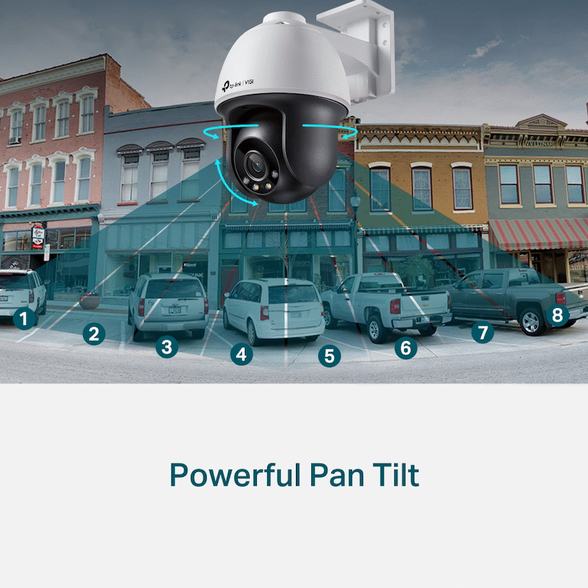 TP-Link Vigi C540 4MP 4mm Outdoor Full-Color PT Network Camera - image 4