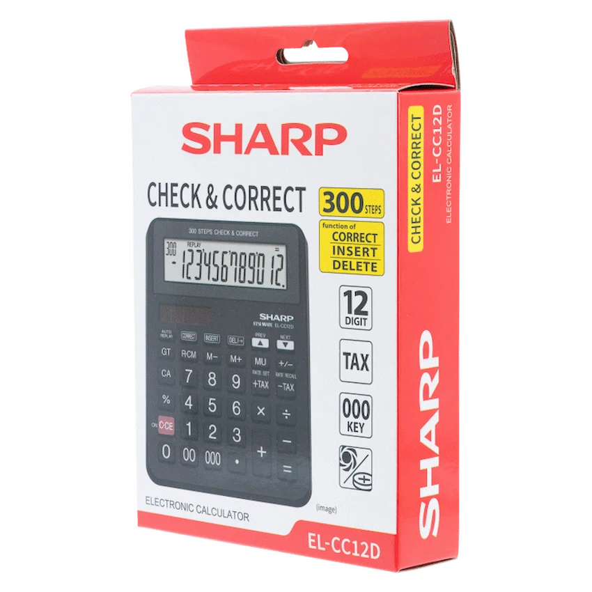 Sharp EL-CC12D Desk Calculator - CheckCorrect Tax - image 4