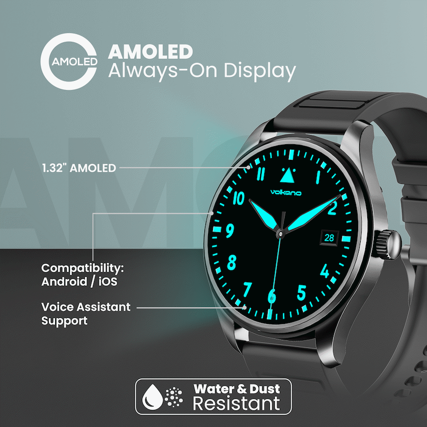 Volkano Eon Series Smartwatch - Black - image 4