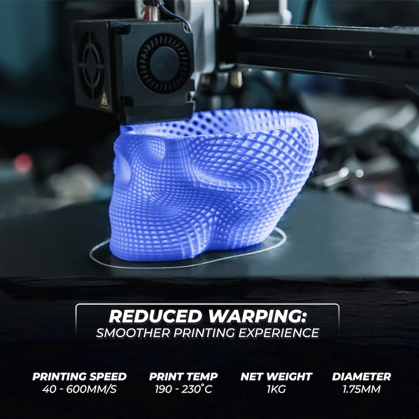 Creality Hyper PLA High-Speed Blue Filament 1kg - image 4