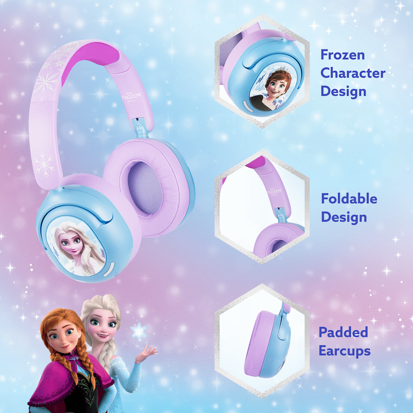 Disney Frozen ANC Padded Bluetooth Headphones - image 4
