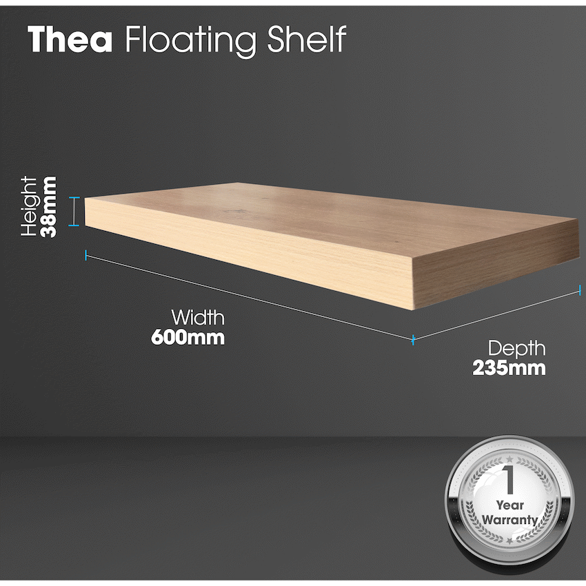Everfurn Thea Floating  Wall Shelf -Small - image 4