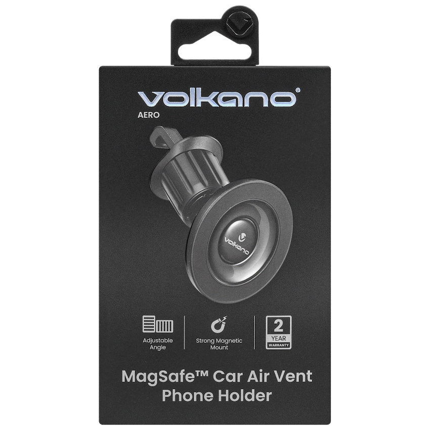Volkano Aero Series MagSafe Air Vent Car Phone Holder - Black - image 4