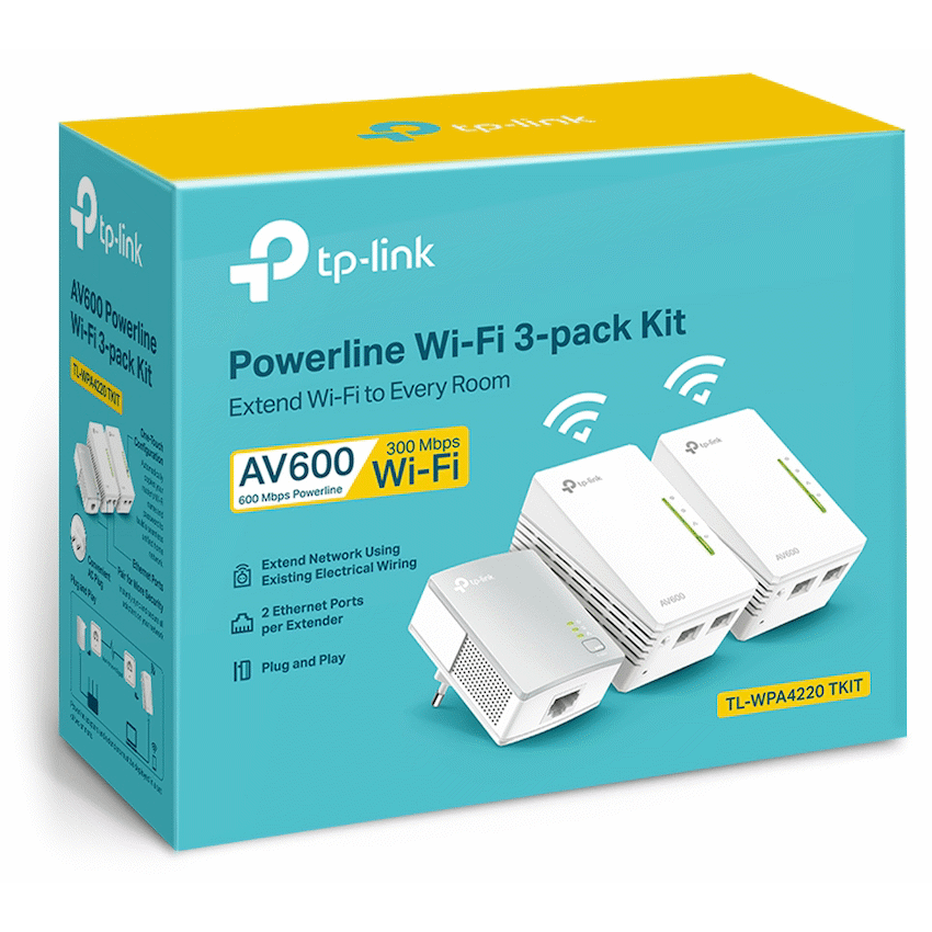 TP-Link TL-WPA4220 TKIT Twin AV600 Powerline Wi-Fi Kit - image 4