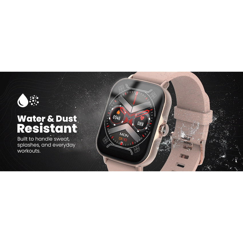 Volkano Active Tech Serene series Watch with heart rate monitor - Gold - image 4