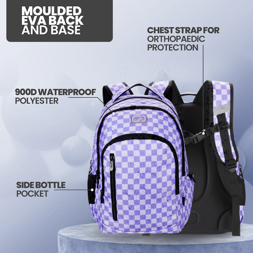 Quest Checker Senior Scholar Backpack Purple - image 4