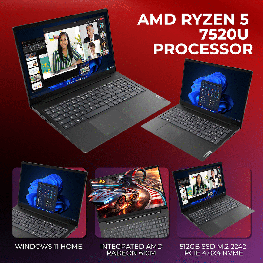 Lenovo Laptop V15 AMD Ryzen5 16/512 - image 4
