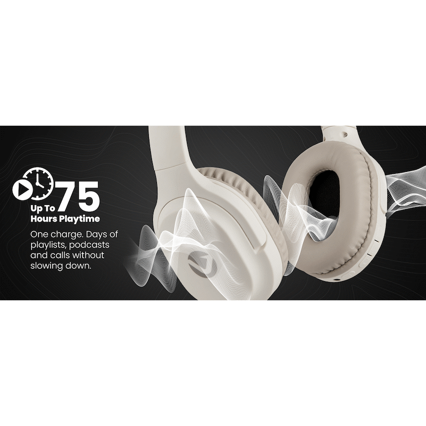 Volkano Pebble Series Bluetooth Headphones - Khaki - image 4
