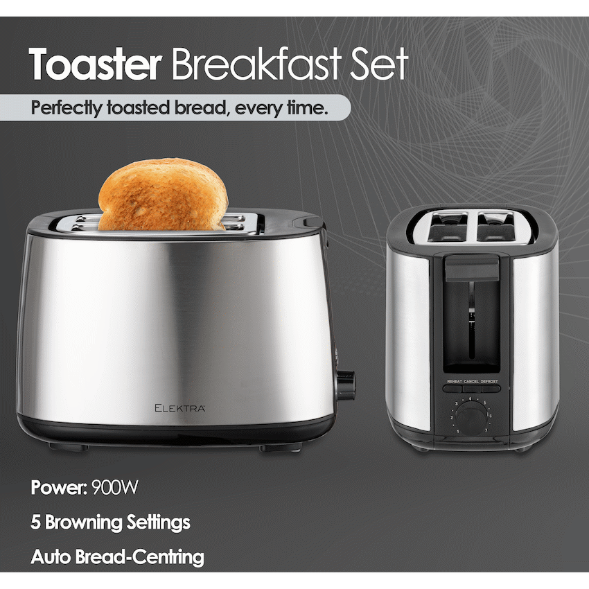 Elektra Kettle and Toaster Breakfast Set - Stainless Steel - image 4