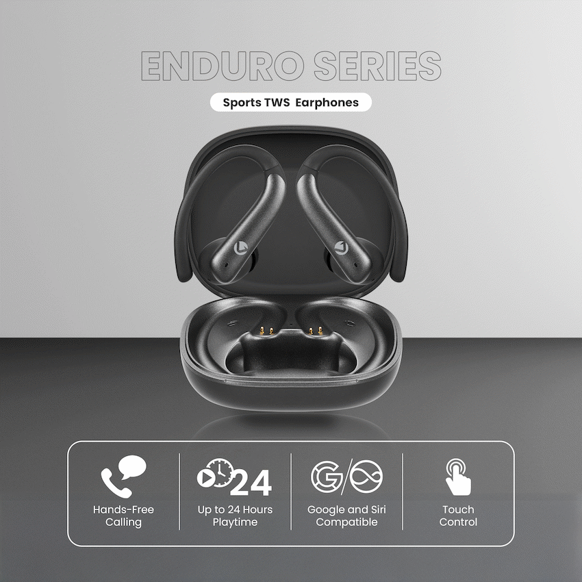 Volkano Enduro Series ANC Sports TWS  Earphones - Black - image 4