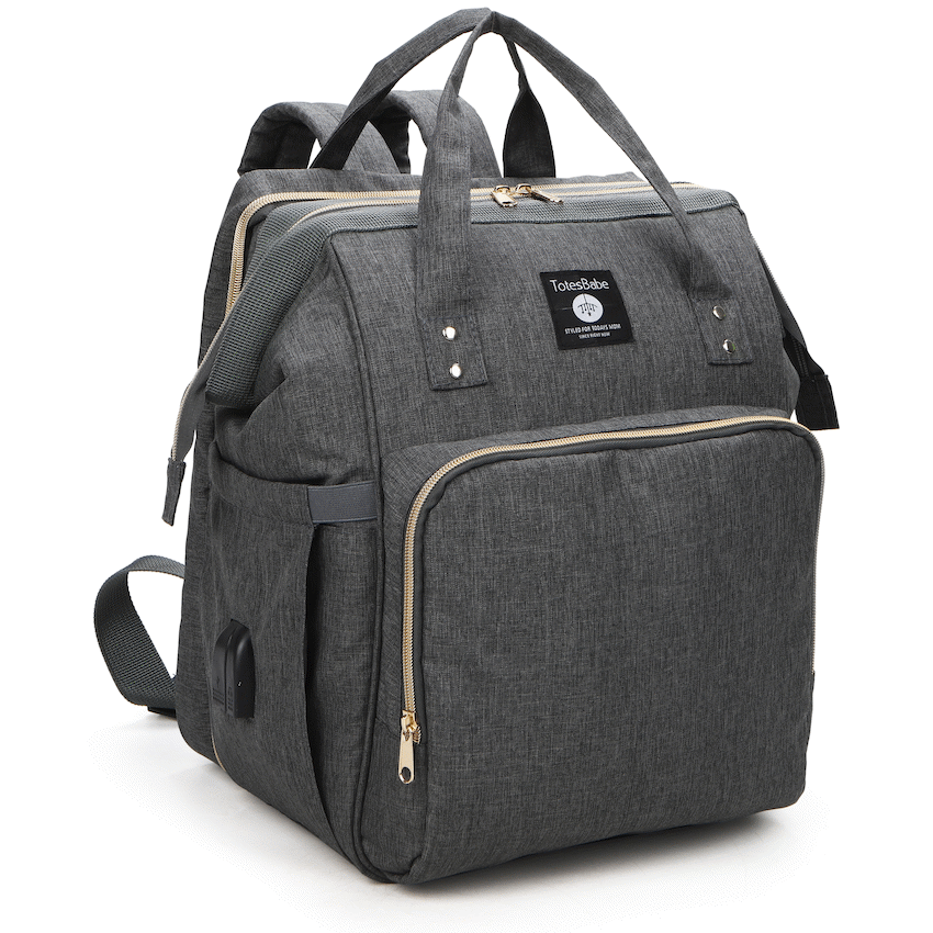 Totes Babe Alma Convertible Diaper Backpack - Dark Grey - image 4