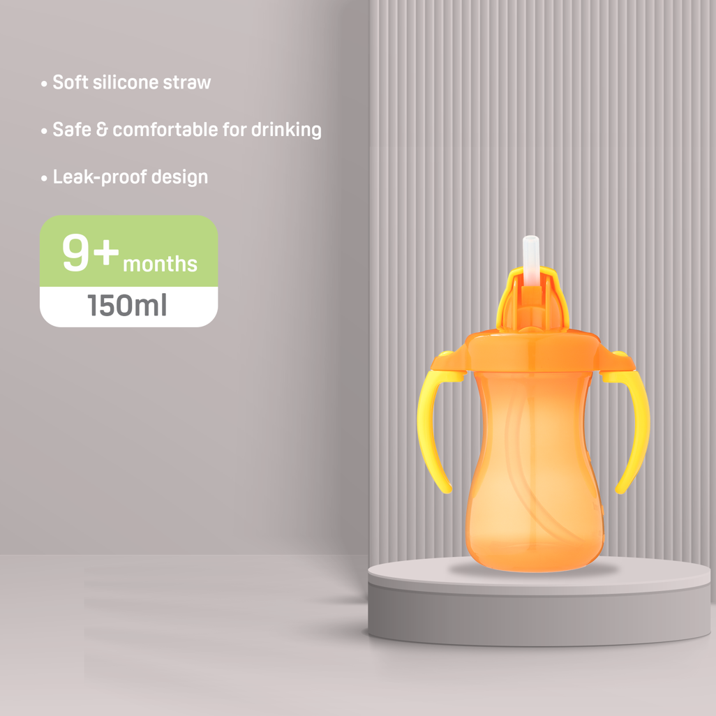 Pigeon Petite Straw Bottle 150ml - Orange