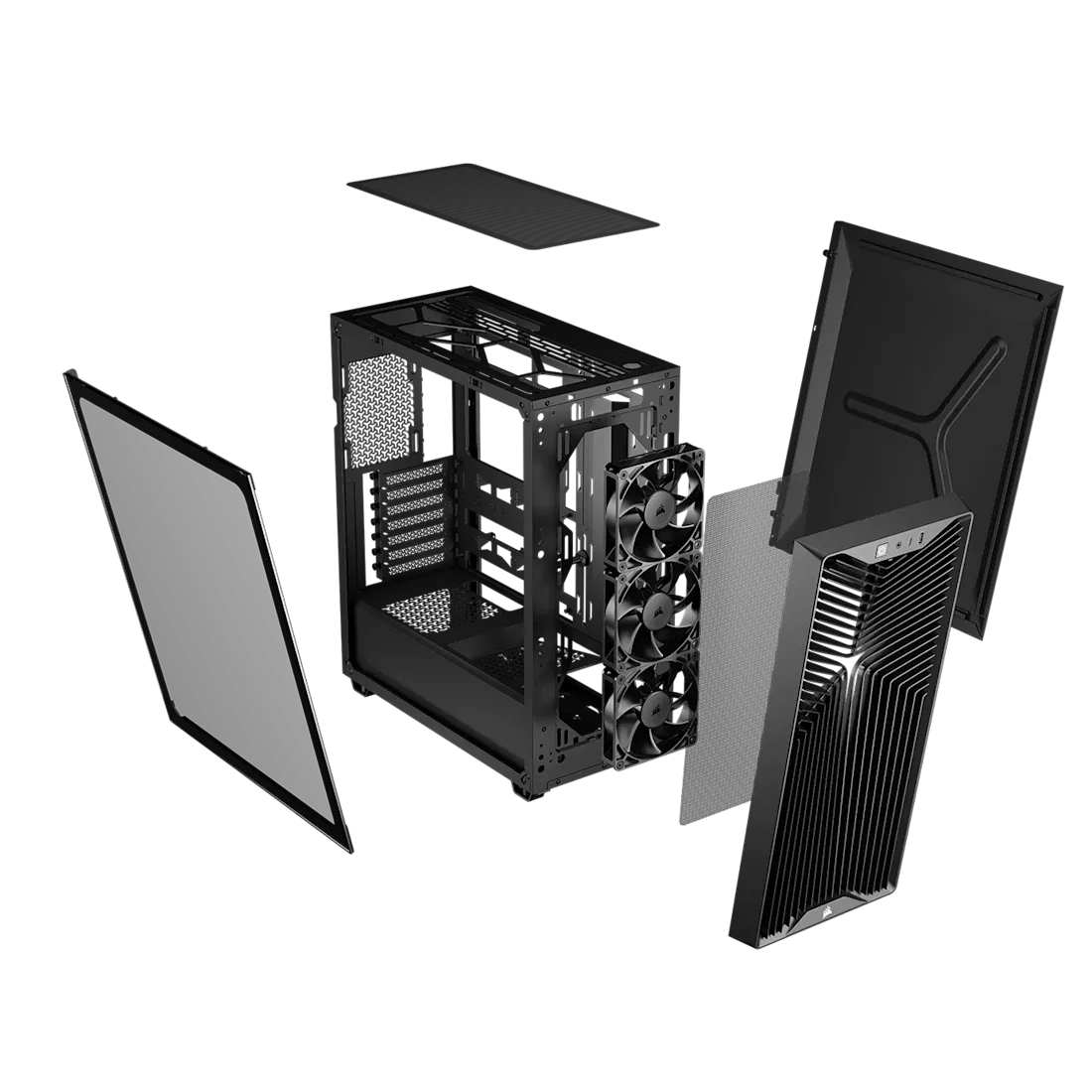 3200D RS Mid-Tower PC Case; 3x RS120 fans incl - Black. - image 7