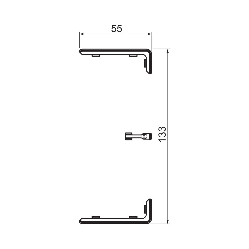 O-LINE OBO RAPID TRUNKING CONNECTOR AND JOINT COVER GREY