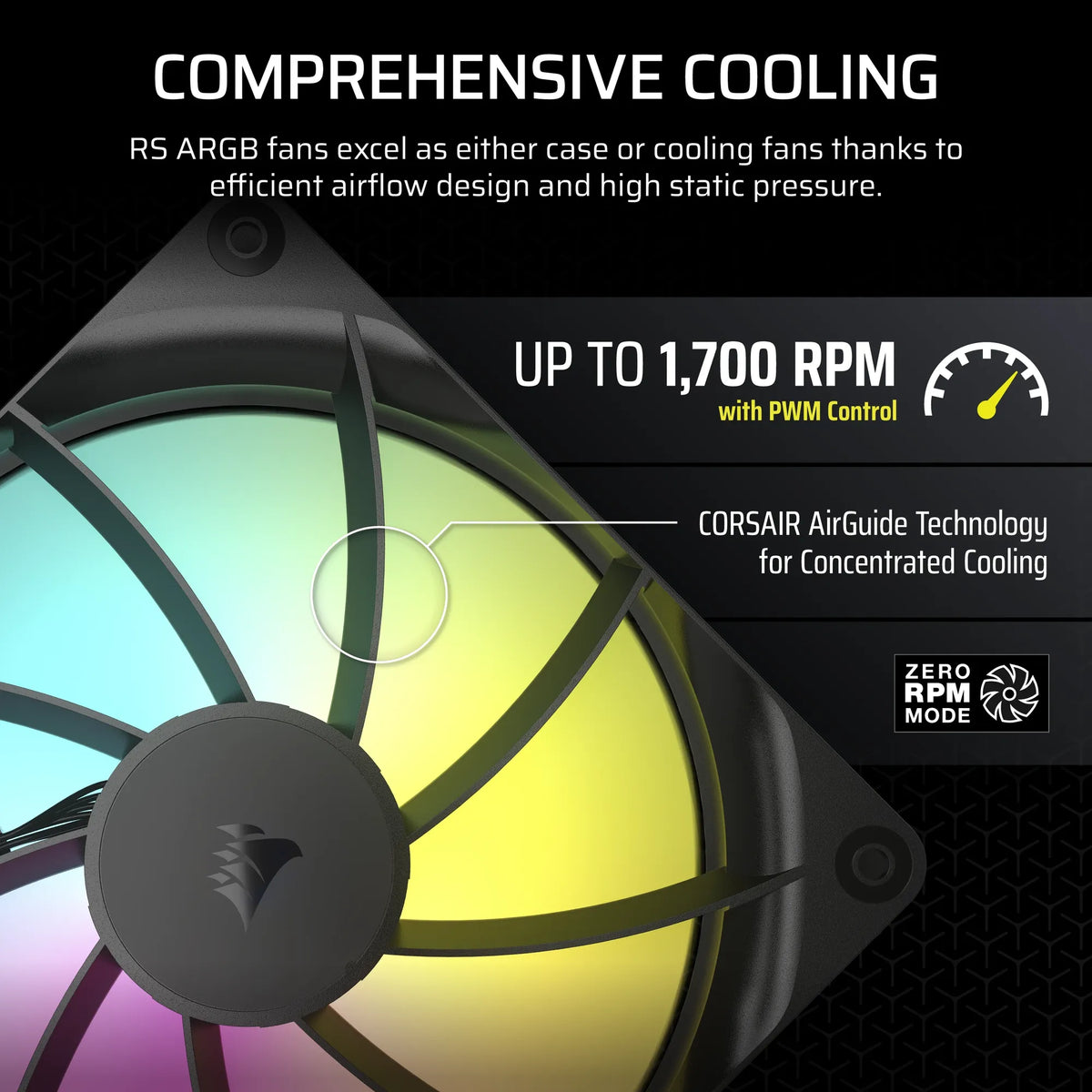 Corsair RS140 ARGB 140mm PWM Fan - image 4