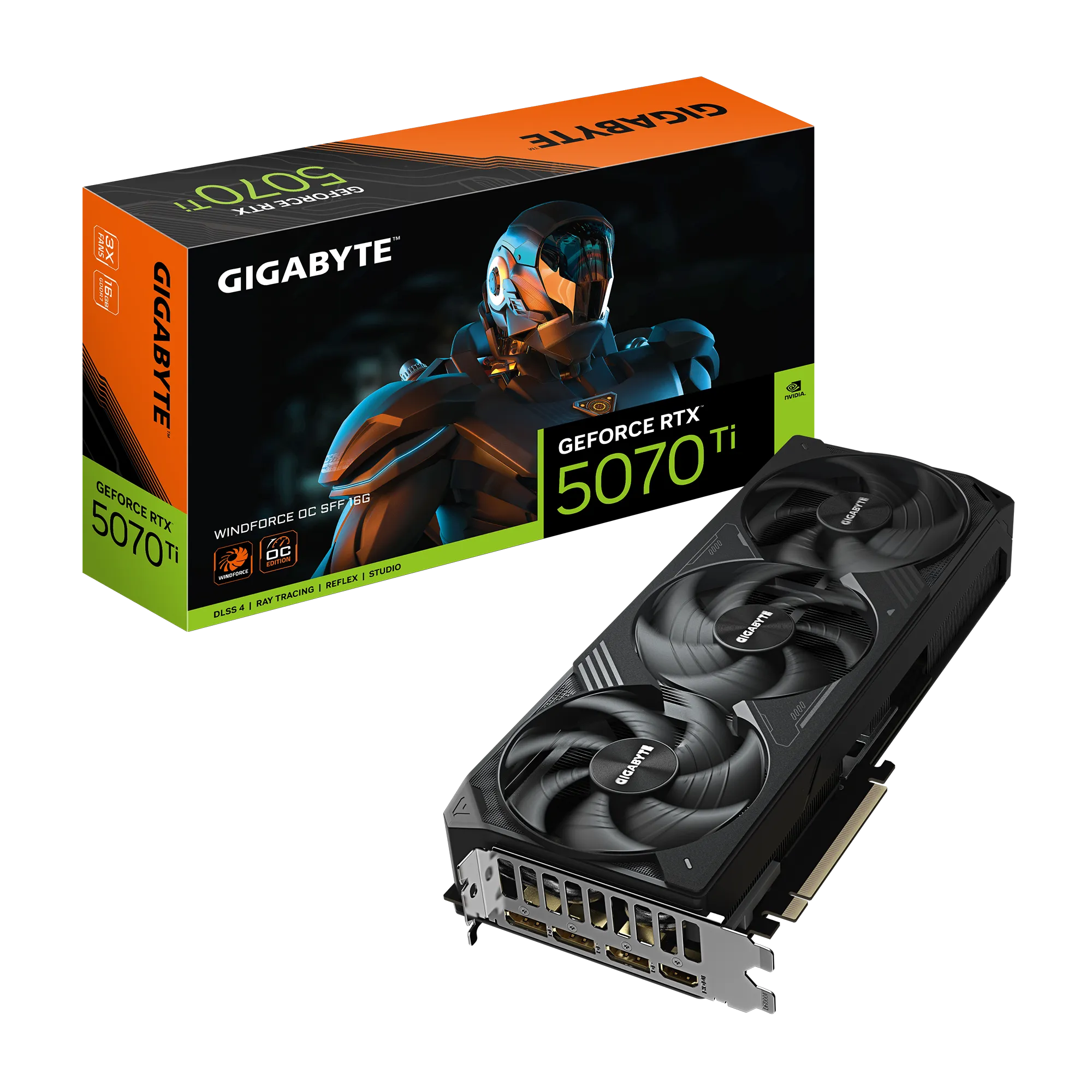 GIGABYTE nVidia GeForce RTX™ 5070Ti WINDFORCE OC SFF - 16GB GDDR7 HDMIx1/DPx3 - image 4