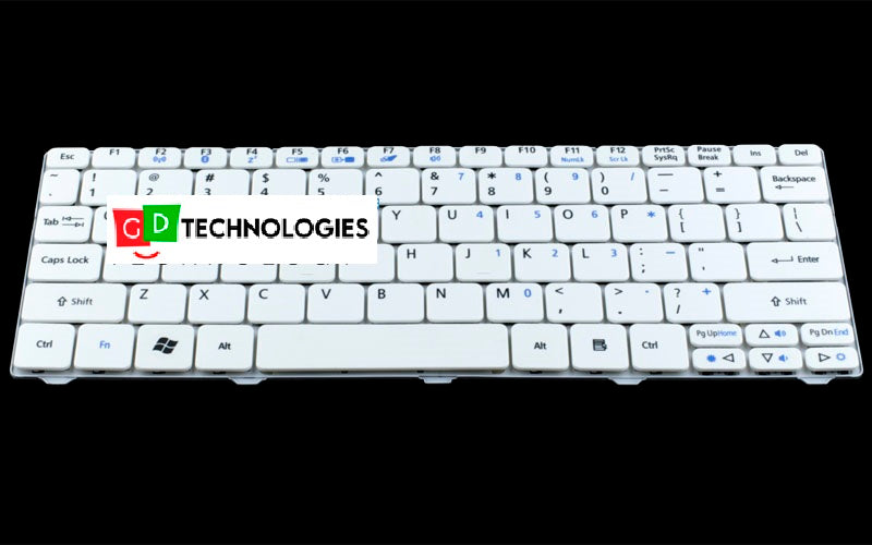 ACER ASPIRE ONE D255 REPLACEMENT KEYBOARD WHITE