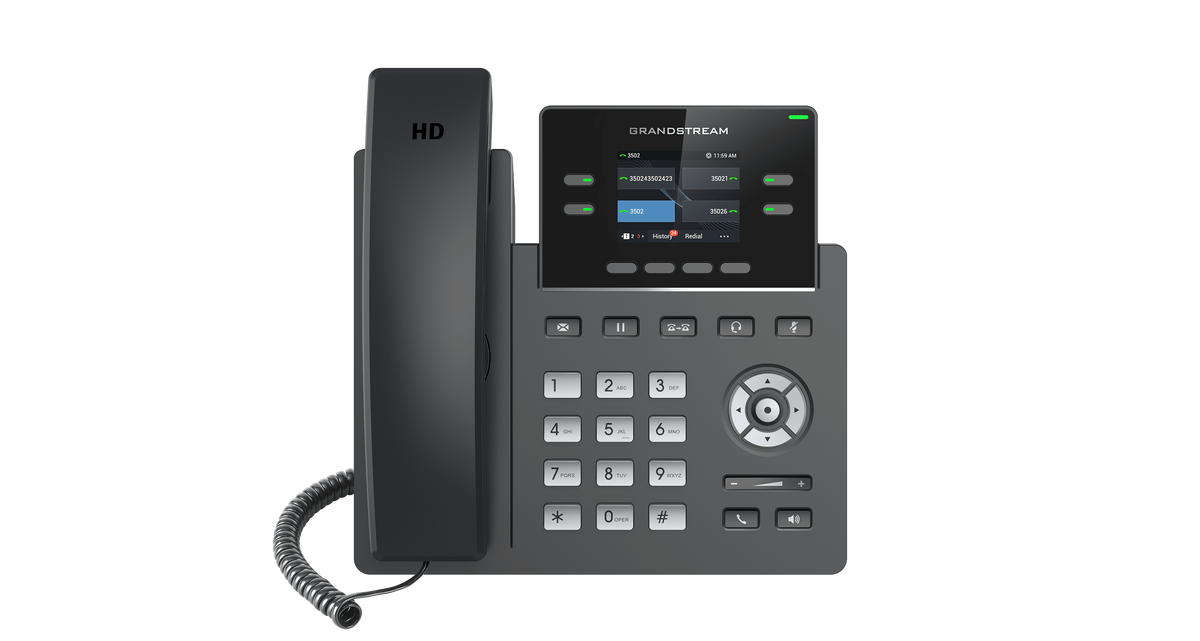 Grandstream 2-Line Carrier Desk Phone w/o PoE - image 2