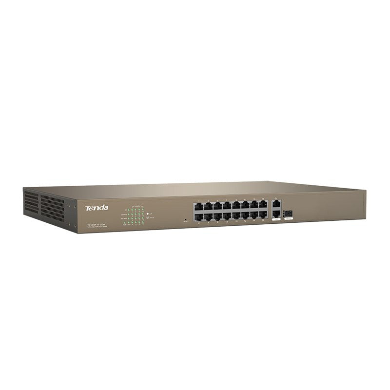 Tenda 16-Port Fast Ethernet PoE Switch 250W | TEF1218P-16-250W - image 2