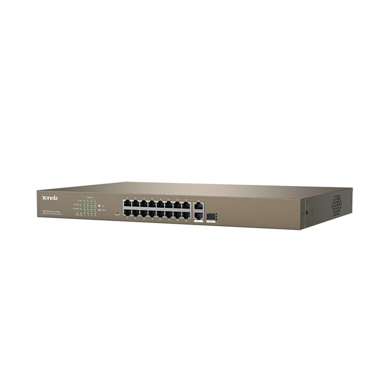 Tenda 16-Port Fast Ethernet PoE Switch 250W | TEF1218P-16-250W - image 3