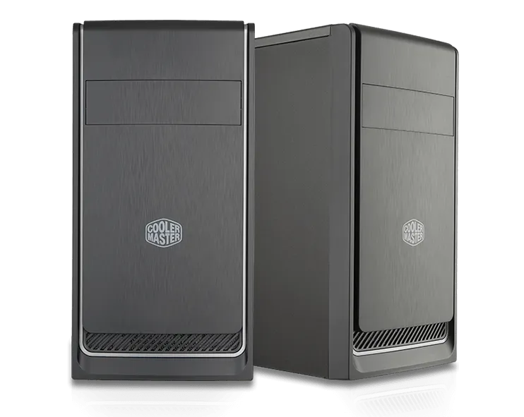Cooler Master Masterbox E300L Micro ATX; Black with Silver Trim; Security Lock Anchor. - image 3
