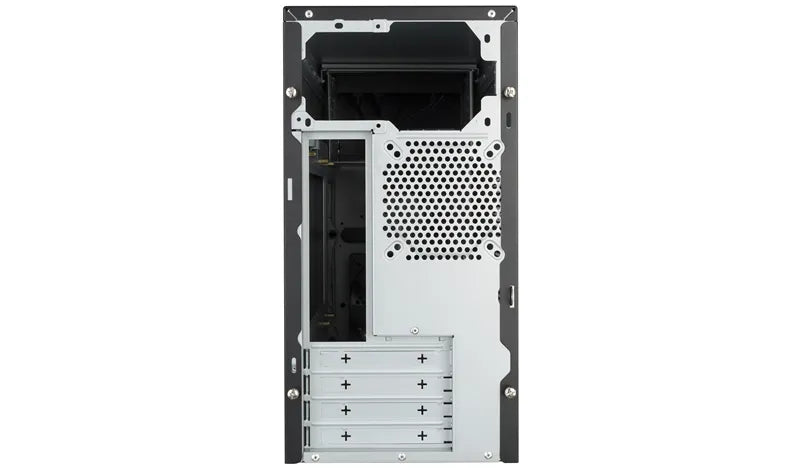 Cooler Master Masterbox E300L Micro ATX; Black with Silver Trim; Security Lock Anchor. - image 4