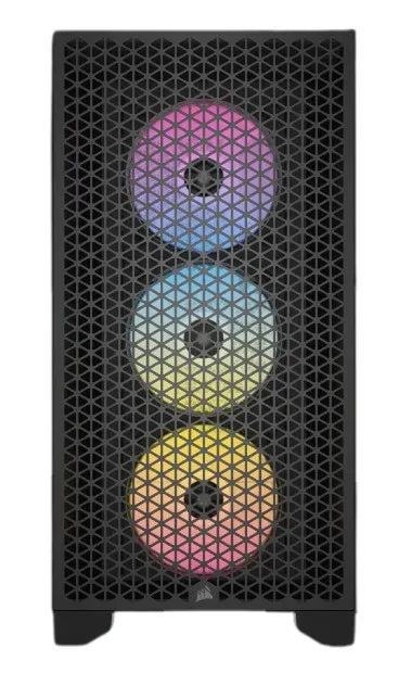 3000D RGB AIRFLOW Black Mid-Tower PC Case; 2x 3.5'' |  2x 2.5'' Drive Bays; Up to 360mm Radiator compatible; 3x 120mm fan incl - image 7