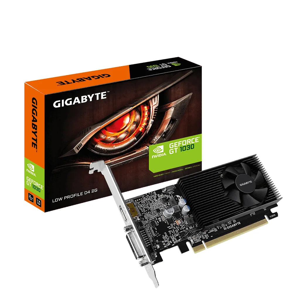 GIGABYTE nVidia GeForce GT 1030 - 2GB GDDR4; 64-Bit Memory Bus; PCI Express 2.0; 1x Dual-Link DVI-D; 1x HDMI; Low Profile - image 3