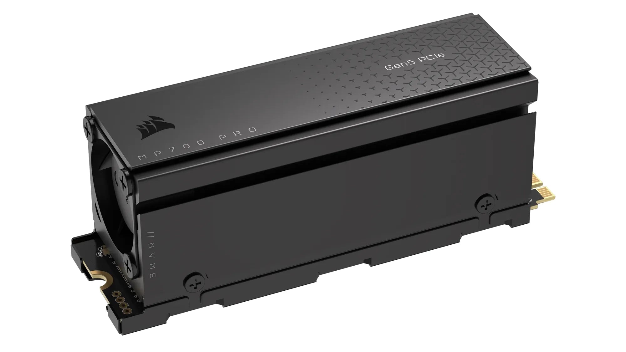 Corsair MP700 PRO 2TB M.2 NVMe PCIe Gen. 5 x4 SSD with Cooler; Read Up To 12 400MB/s; Write up to 11 800MB/s - image 6