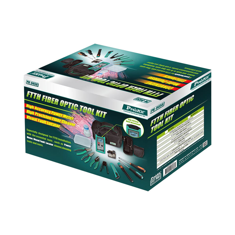 PROSKIT 12PIECE FTTH FIBRE OPTICAL TOOLKIT