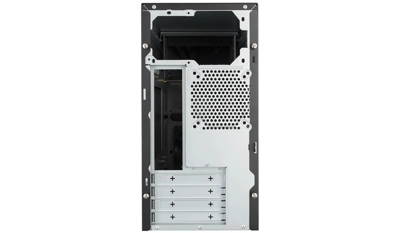 Cooler Master Masterbox E300L Micro ATX; Black with Silver Trim; Security Lock Anchor. - image 9