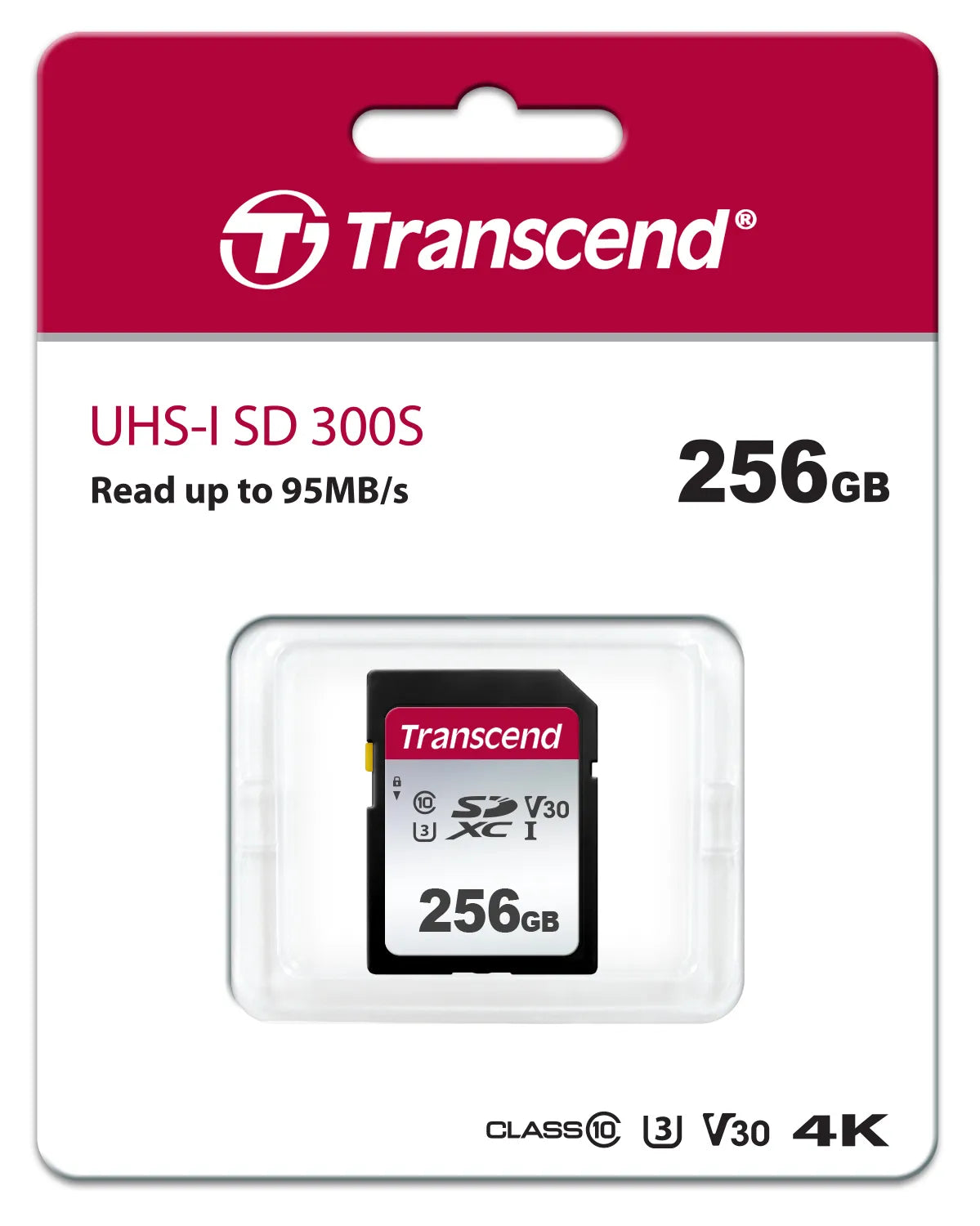 TRANSCEND 300S 256GB UHS-1 CLASS 10 U1 U3 V30 SDXC CARD 3D NAND - image 3