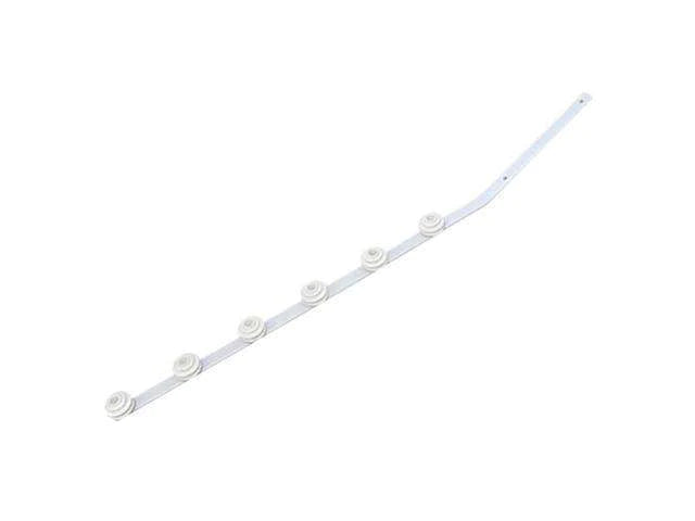 Flat Bar 20X5MM- 6 LIne Bend White