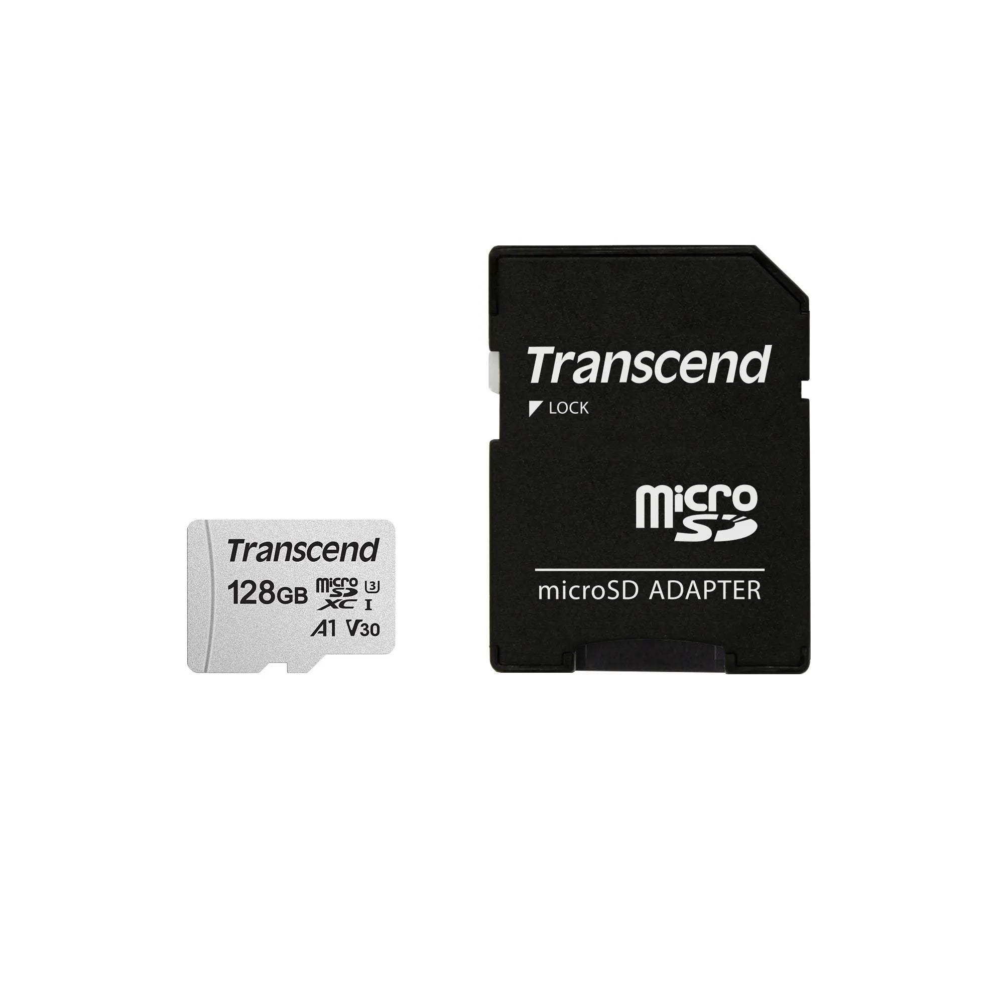 TRANSCEND 128GB MICRO SDXC C 10 UHS-I U1/U3 V30 A1 WITH ADAPTOR - image 2