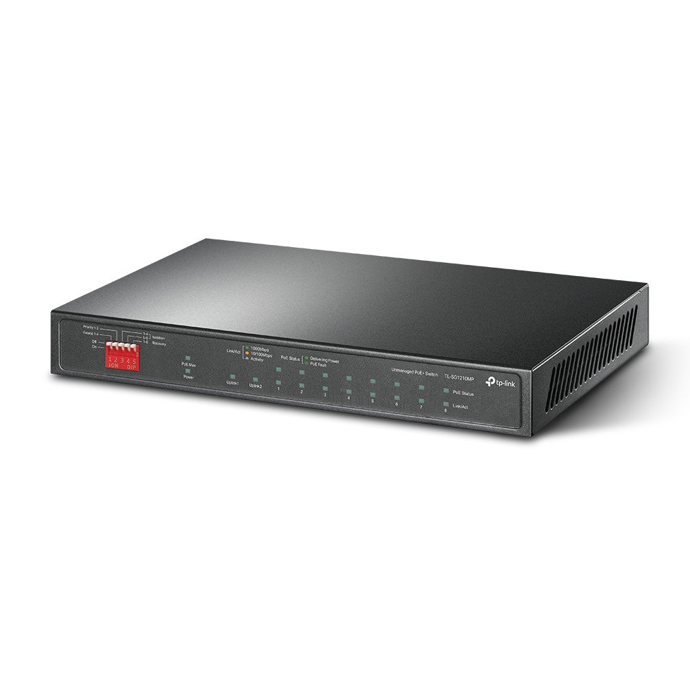 TP-Link 10-Port Gigabit PoE+ Desktop Switch | TL-SG1210MP - image 3