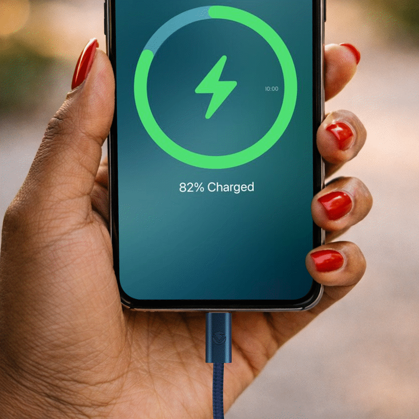 Volkano Weave Series 60w USB C to USB C 1.2m-Blue - image 5
