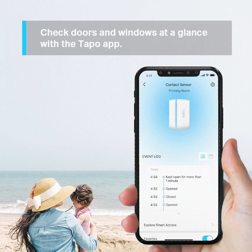 TP-Link Tapo T110 Smart 868mhz Door/Window Sensor with CR2032 Battery - image 5