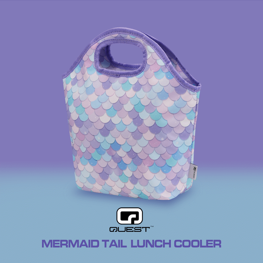 Quest Mermaid Tail Lunch Bag Lilac - image 5