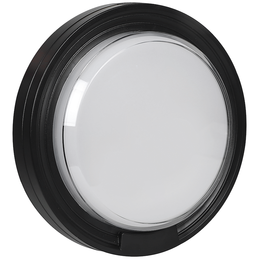 Ellies Cresent Series AC 24W Round LED Bulkhead - PC - BK - image 5