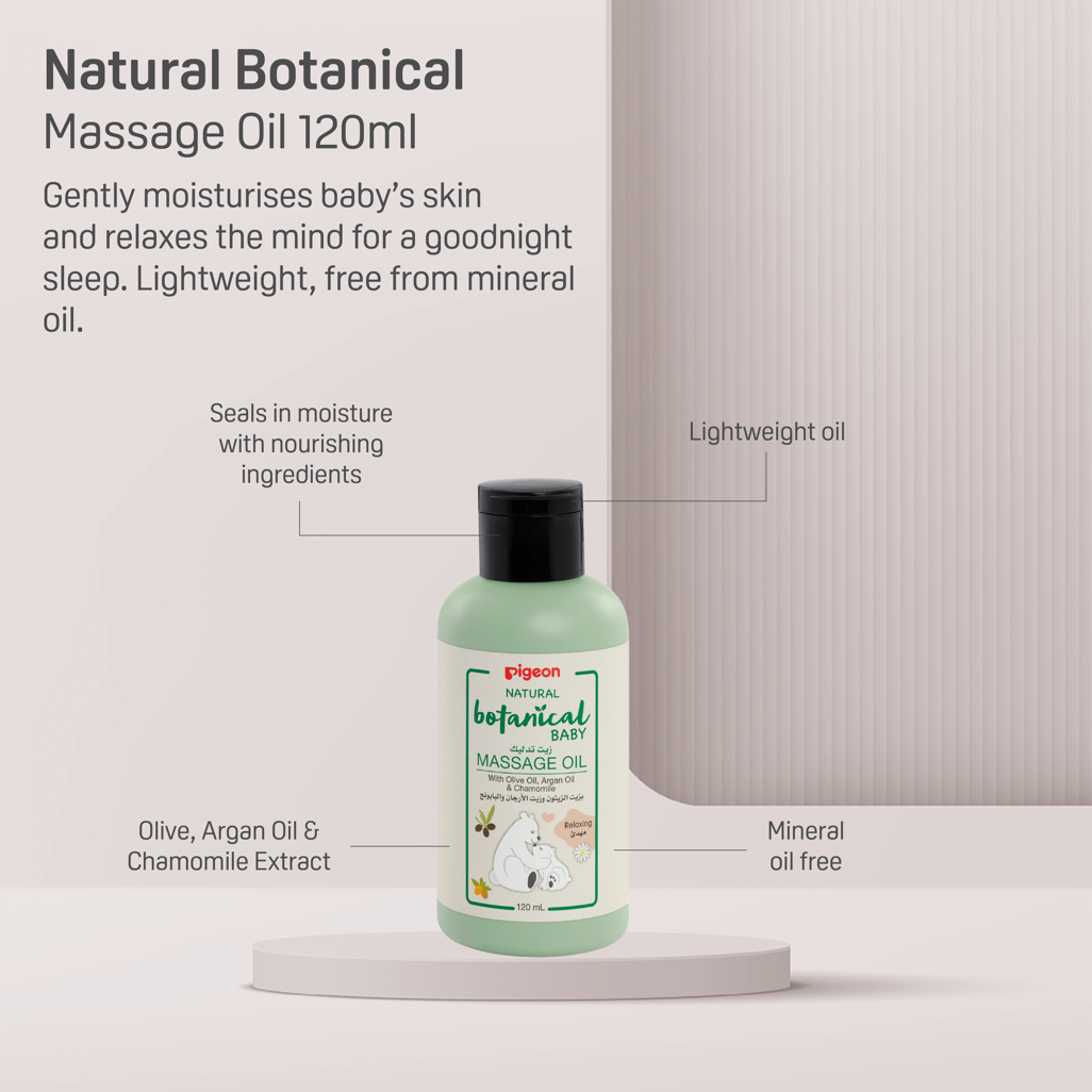 Pigeon - MASSAGE OIL 120ML NATURAL BOTANICAL