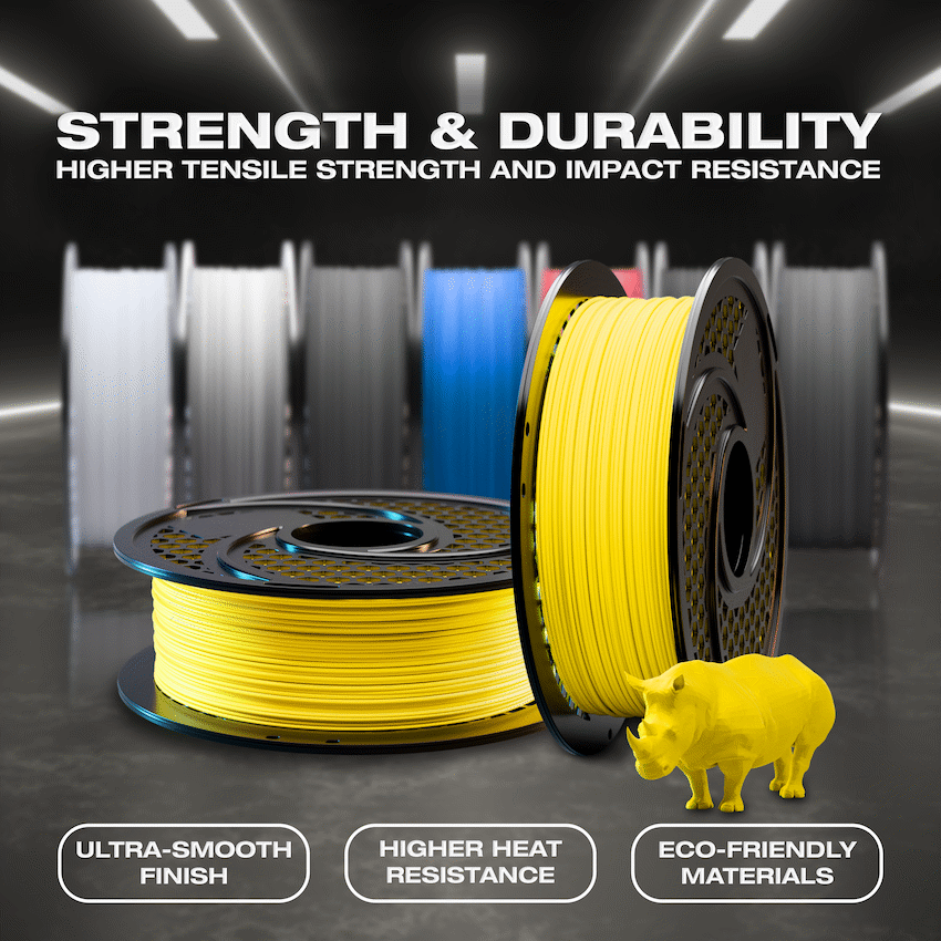 SA Filament PLA Hyper Filament 1kg - Yellow - image 5