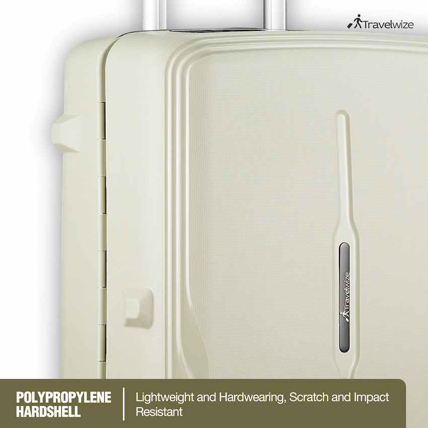 Travelwize Clipper PP 65cm 4-Wheel Spinner Luggage Beige - image 5