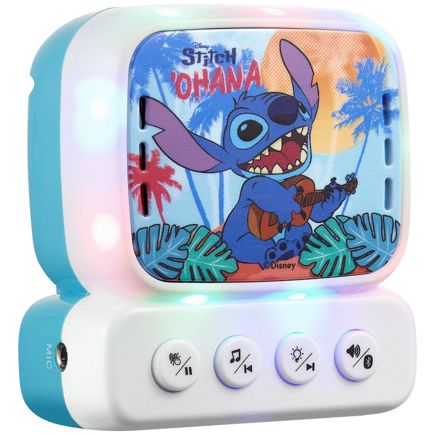 Disney Stitch Bluetooth Mini Karaoke Machine with Belt Hook - image 5
