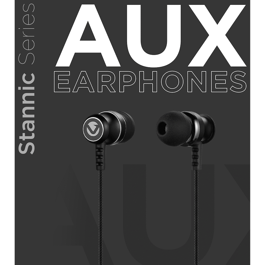 Volkano Earphones with Mic - STANNIC SERIES - Black - image 5