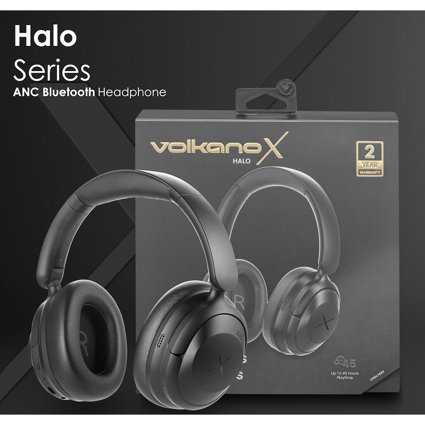 VolkanoX Halo ANC Bluetooth Headphone - Black - image 5