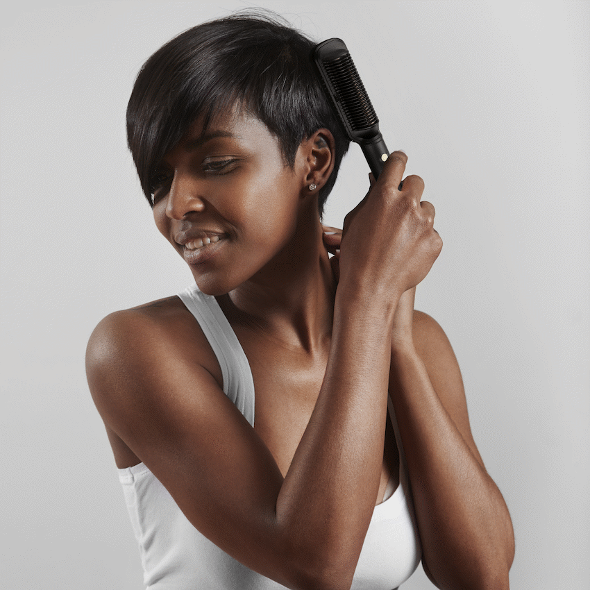 Carmen Ebony Hair Straightening Brush - image 5