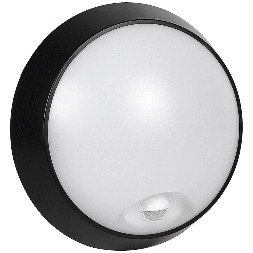 Ellies Spectra Series - AC 15W  Round LED Bulkhead with 3CCT and Sensor -BK - image 5