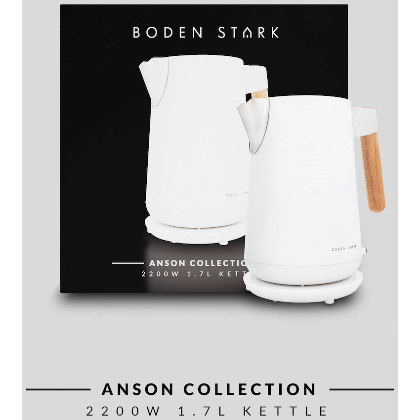Boden Stark Anson Collection 1.7l 2000w SS Kettle - White - image 5